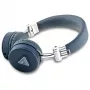 Guess Grained Classic Round Shape langattomat Bluetooth over-ear -kuulokkeet ENC:llä (sininen)