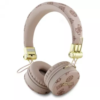Guess Peony Script Round Shape langattomat over-ear -kuulokkeet ENC:llä, ruskea