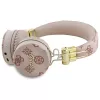 Guess Peony Script Round Shape langattomat over-ear -kuulokkeet ENC:llä, ruskea