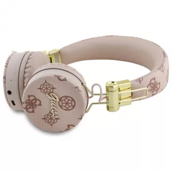 Guess Peony Script Round Shape langattomat over-ear -kuulokkeet ENC:llä, ruskea