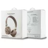Guess Peony Script Round Shape langattomat over-ear -kuulokkeet ENC:llä, ruskea