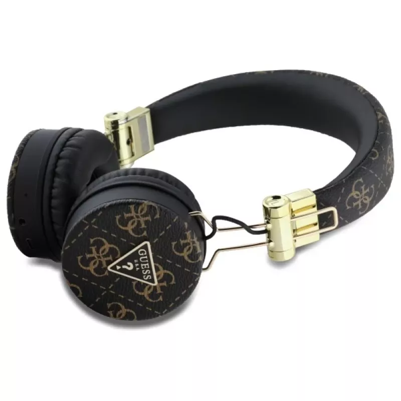 Guess 4G Triangle Round Shape langattomat kuulokkeet, Bluetooth, ENC, mustat