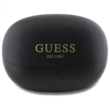 Guess Capsule Printed Logo - Bluetooth TWS ANC & ENC nappikuulokkeet latauskotelolla (musta)