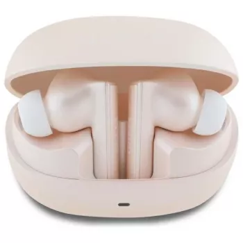 Guess Capsule Printed Logo - Bluetooth TWS ANC & ENC -kuulokkeet + latauskotelo (vaaleanpunainen)