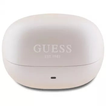 Guess Capsule Printed Logo - Bluetooth TWS ANC & ENC -kuulokkeet + latauskotelo (vaaleanpunainen)