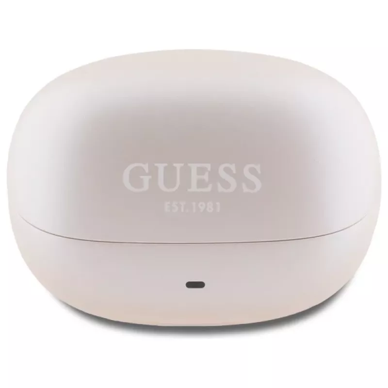 Guess Capsule Printed Logo - Bluetooth TWS ANC & ENC -kuulokkeet + latauskotelo (vaaleanpunainen)