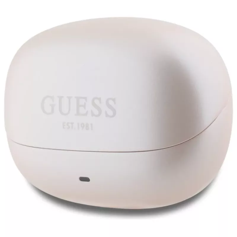 Guess Capsule Printed Logo - Bluetooth TWS ANC & ENC -kuulokkeet + latauskotelo (vaaleanpunainen)