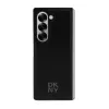 DKNY DKHMZFD6PSMCSLK Z Fold6 F956 musta MagSafe sileä nahka Metal Stack Logo -takakansi
