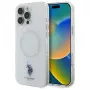U.S. POLO ASSN. IML Ring MagSafe -takakansi Apple iPhone 16 Pro (6,3 tuuman näyttö) - valkoinen