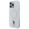U.S. POLO ASSN. IML Ring MagSafe -takakansi Apple iPhone 16 Pro (6,3 tuuman näyttö) - valkoinen