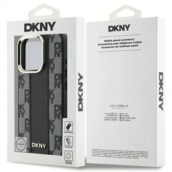 DKNY DKHMP16XPCPVSLK kova kotelo ruutukuviolla MagSafe iPhone 16 Pro Max 6.9 musta