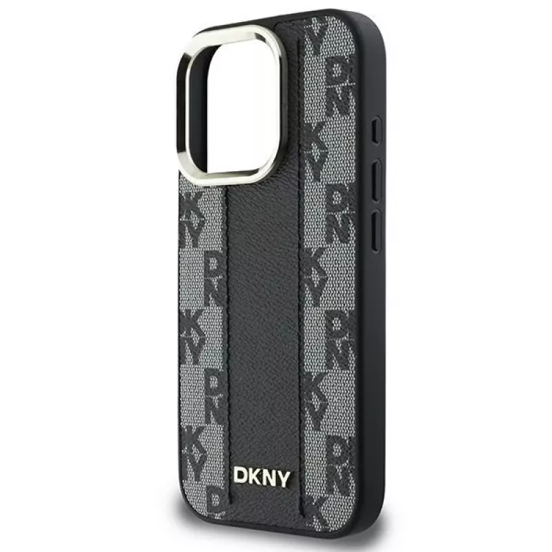 DKNY DKHMP16XPCPVSLK kova kotelo ruutukuviolla MagSafe iPhone 16 Pro Max 6.9 musta