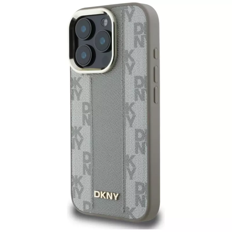 DKNY ruutukuviollinen MagSafe-kotelo Apple iPhone 16 Pro -puhelimelle - beige