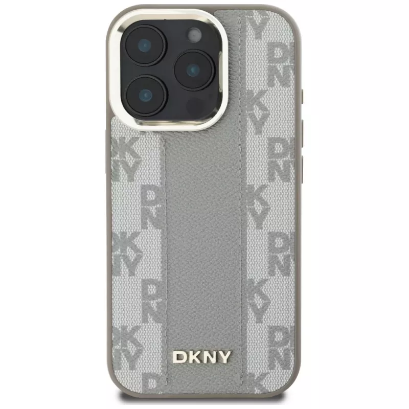 DKNY ruutukuviollinen MagSafe-kotelo Apple iPhone 16 Pro -puhelimelle - beige