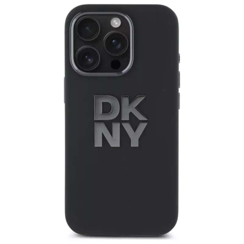 DKNY DKHCP16XSMCBSK iPhone 16 Pro Max 6,9 tuuman näyttö kova kotelo Liquid Silicone Metal Logo - musta
