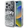 DKNY DKHCP16LLBNAEK iPhone 16 Pro 6,3 tuuman näyttö musta kova kotelo Liquid Glitter Arch Logo