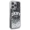 DKNY DKHCP16LLBNAEK iPhone 16 Pro 6,3 tuuman näyttö musta kova kotelo Liquid Glitter Arch Logo