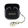 Guess Glossy Effect Printed Classic Logo & Charm TWS Bluetooth -nappikuulokkeet latauskotelolla (musta)
