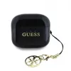 Guess Glossy Effect Printed Classic Logo & Charm TWS Bluetooth -nappikuulokkeet latauskotelolla (musta)