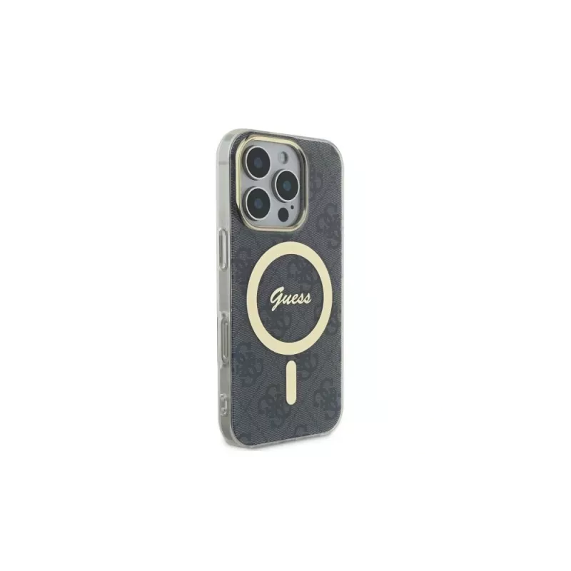 Guess GUHMP16XH4STK hardcase Apple iPhone 16 Pro Max 6,9 inch musta IML 4G MagSafe