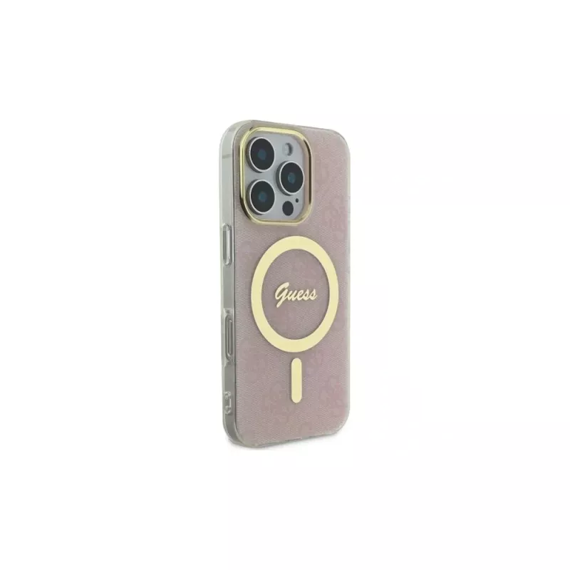 Guess GUHMP16LH4STP hardcase IML 4G MagSafe iPhone 16 Pro 6,3