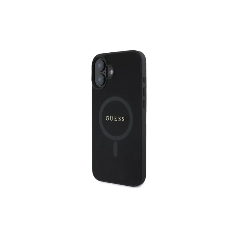 Guess GUHMP16SPSAHMCK Saffiano Classic Logo MagSafe -hardcase iPhone 16 6,1