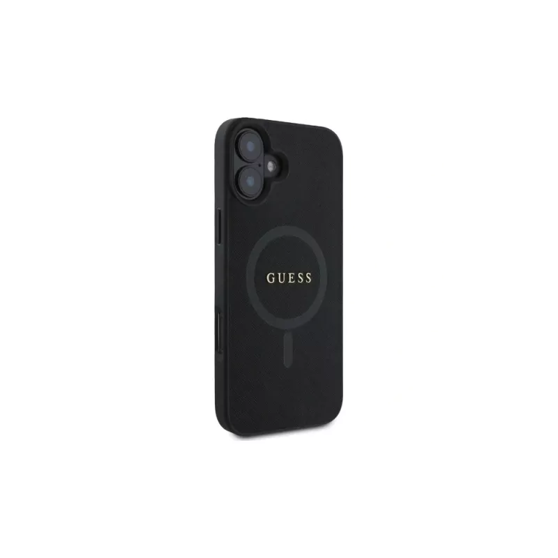 Guess GUHMP16SPSAHMCK Saffiano Classic Logo MagSafe -hardcase iPhone 16 6,1