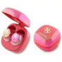 Guess 4G Printed Logo True Wireless -nappikuulokkeet latauskotelolla - fuksia irisoiva