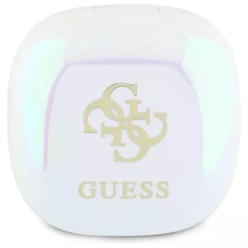 Guess 4G Printed Logo True Wireless Stereo Bluetooth -nappikuulokkeet latauskotelolla (valkoinen)