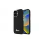 Guess GUHCP16MSMBSLK Silicone Script Metal Logo & Frame -hardcase Apple iPhone 16 Plus 6,7