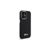 Guess GUHCP16MSMBSLK Silicone Script Metal Logo & Frame -hardcase Apple iPhone 16 Plus 6,7 inch - musta