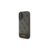Guess 4G Bottom Stripe -kuori iPhone 16 Plus -puhelimeen (ruskea)