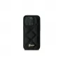 Guess GUHCP16SPSQSQSK iPhone 16 6.1 -kovakuori Quilted Metal Logo musta