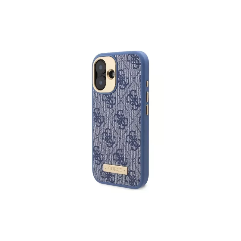 Guess GUHMP16SU4GPRB iPhone 16 6.1 -kovakuori sininen 4G Logo Plate MagSafe