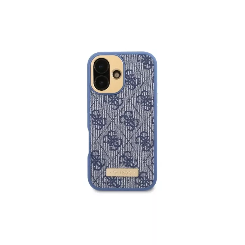 Guess GUHMP16SU4GPRB iPhone 16 6.1 -kovakuori sininen 4G Logo Plate MagSafe