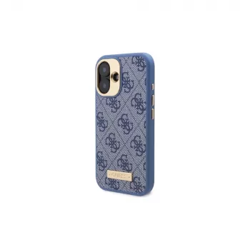 Guess GUHMP16MU4GPRB iPhone 16 Plus 6.7 sininen kovakuori 4G Logo Plate MagSafe