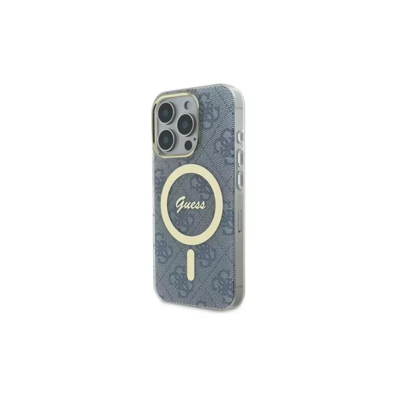 Guess GUHMP16XH4STB -kovakuori Apple iPhone 16 Pro Max 6,9 tuuman näytölle sininen IML 4G MagSafe