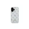 Guess GUHMP16SPGPYSH iPhone 16 6,1 tuuman näytölle valkoinen kovakuori Peony Script Logo MagSafe