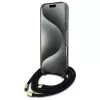 Guess GUHMP16LHCTSGNSK iPhone 16 Pro 6.3 -kovakuori Crossbody Cord Script MagSafe musta
