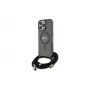 Guess Crossbody Cord Script MagSafe -kovakuori iPhone 16 Pro Max 6,9 tuuman näytölle musta