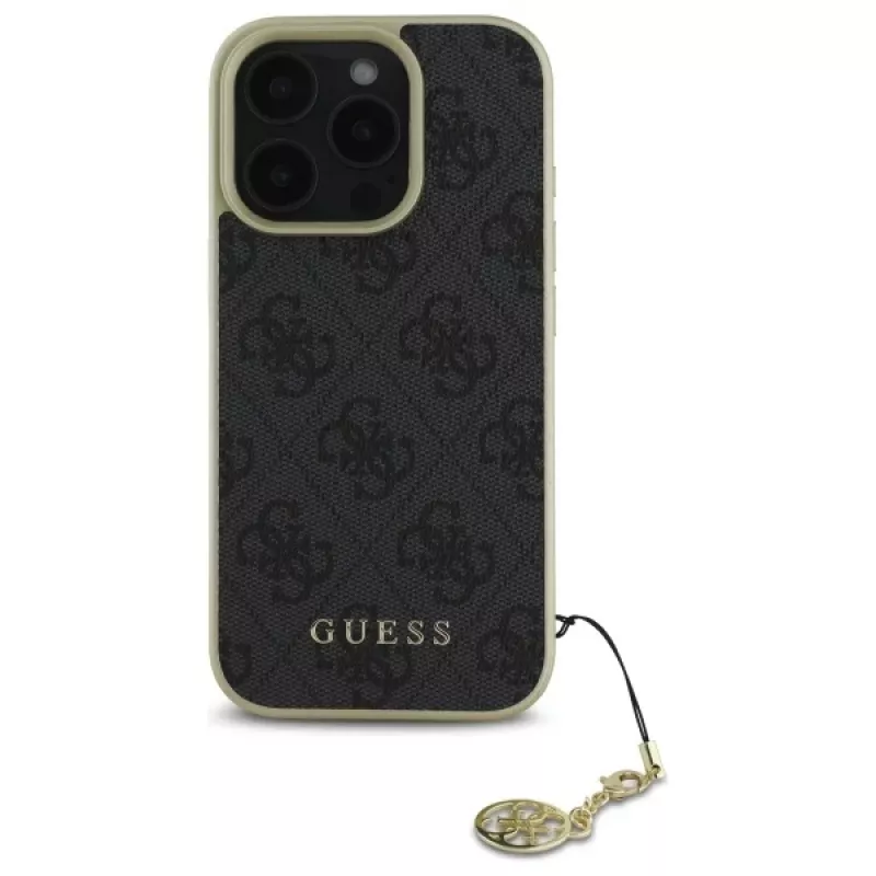 Guess GUHCP16XGF4GGR iPhone 16 Pro Max 6.9 musta kovakuori 4G Charms Collection