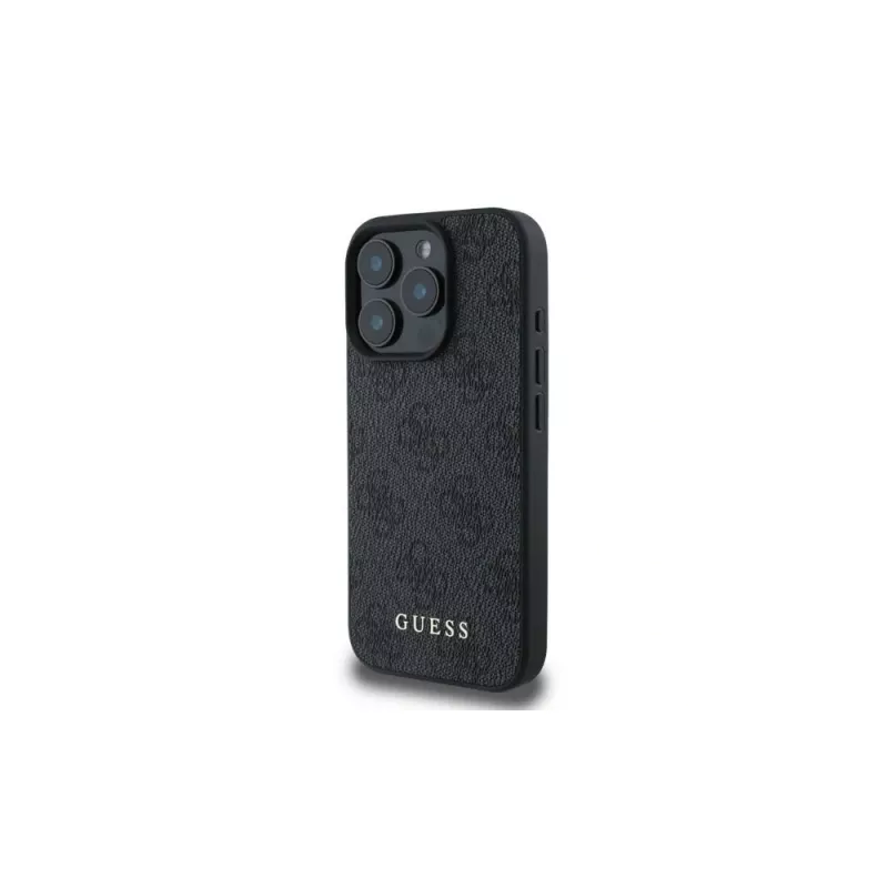 Guess 4G Classic suojakuori Apple iPhone 16 Pro -puhelimelle, musta