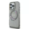 Guess GUHMP16XHFWFCK iPhone 16 Pro Max 6.9 musta kovakuori IML Flowers Wreath MagSafe