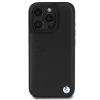 BMW Hot Stamp Leather -kovakuori iPhone 16 Pro 6,3 tuuman näytölle musta