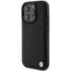 BMW Hot Stamp Leather -kovakuori iPhone 16 Pro 6,3 tuuman näytölle musta