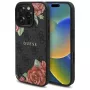 Guess GUHMP16XP4ROPEMCK iPhone 16 Pro Max 6,9 tuuman näytölle musta kovakuori 4G Flowers Print MagSafe