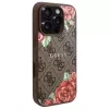 Guess GUHMP16LP4ROPEMCW iPhone 16 Pro -kovakuori 4G Flowers Print MagSafe ruskea