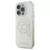 Karl Lagerfeld IML Rhinestones Karl Head takakuori iPhone 16 Pro Max (läpinäkyvä)