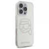 Karl Lagerfeld IML Rhinestones Karl Head takakuori iPhone 16 Pro Max (läpinäkyvä)