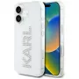 KARL LAGERFELD IML Rhinestones Logo takakuori Apple iPhone 16 - läpinäkyvä